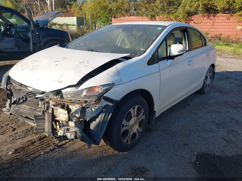 Vin: 19xfb4f25de001971, lot: 46790668, honda civic hybrid 20132