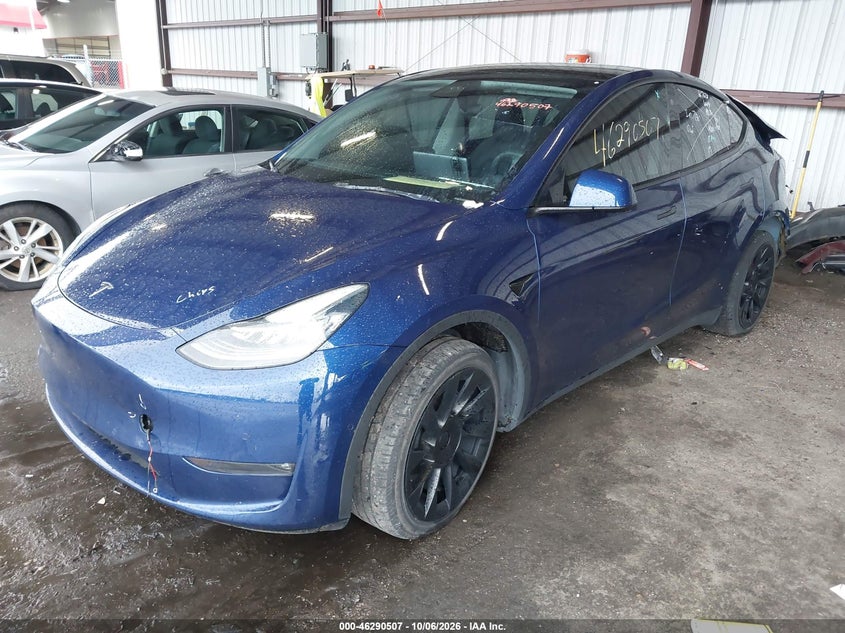 TESLA MODEL Y 2022 VIN 7SAYGDEE2NF458676