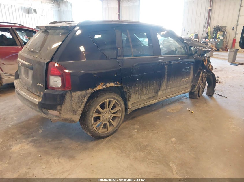 Vin: 1c4njccb2fd164224, lot: 46790716, jeep compass limited 20154