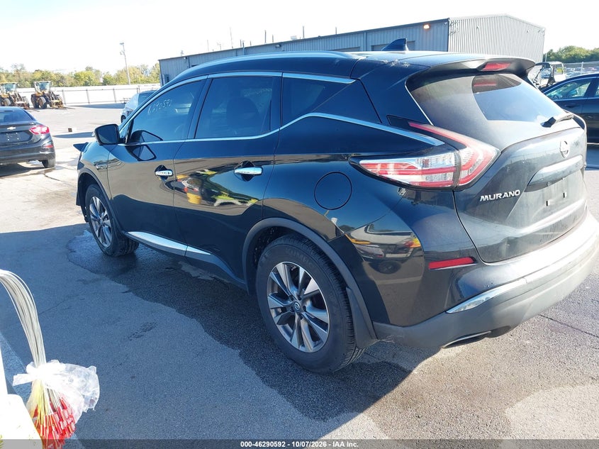 Vin: 5n1az2mh7hn180125, lot: 46790755, nissan murano platinum/s/sl/sv 20173