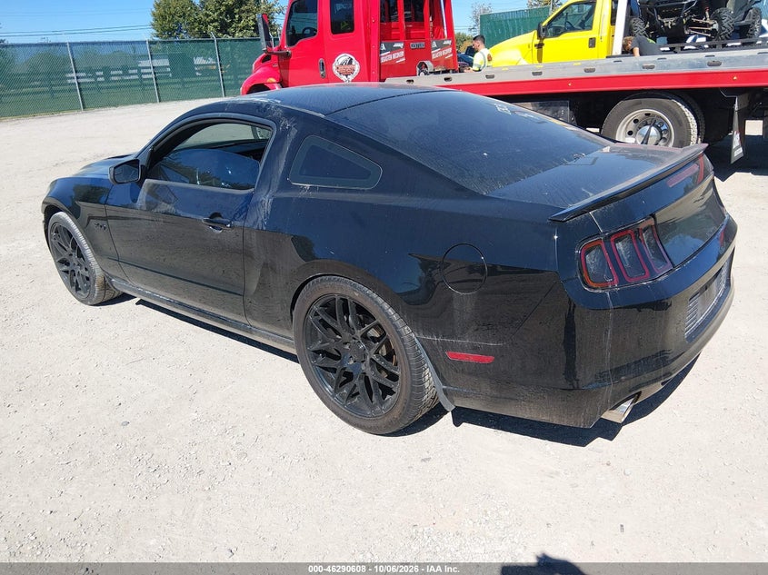 Vin: 1zvbp8cf8d5220303, lot: 46790771, ford mustang gt 20133