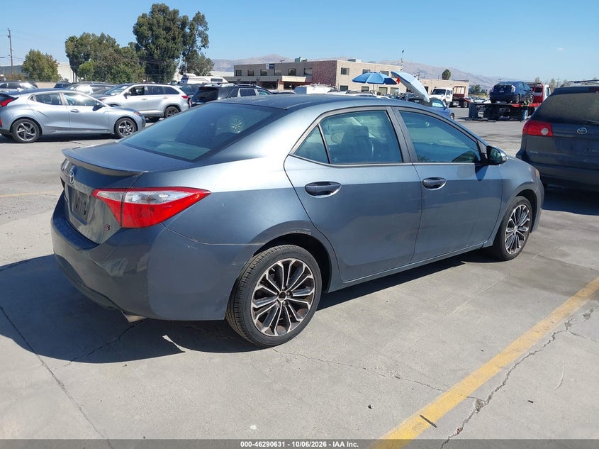 Vin: 5yfburhe8ep124502, lot: 46790794, toyota corolla s plus 20144