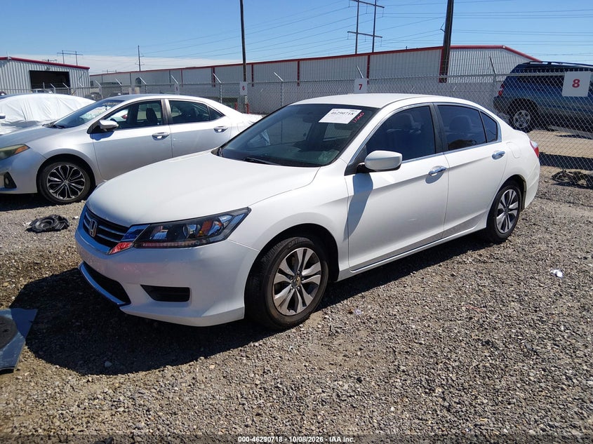 Vin: 1hgcr2f31ea021796, lot: 46790881, honda accord lx 20142