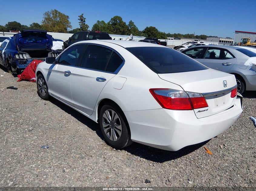 Vin: 1hgcr2f31ea021796, lot: 46790881, honda accord lx 20143