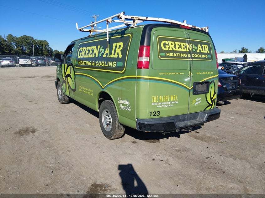 Vin: 1gcwgaff8g1282559, lot: 46790914, chevrolet express 2500 work van 20163