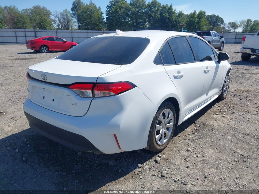 Vin: 5yfb4mde2tp487013, lot: 46790921, toyota corolla le 20264