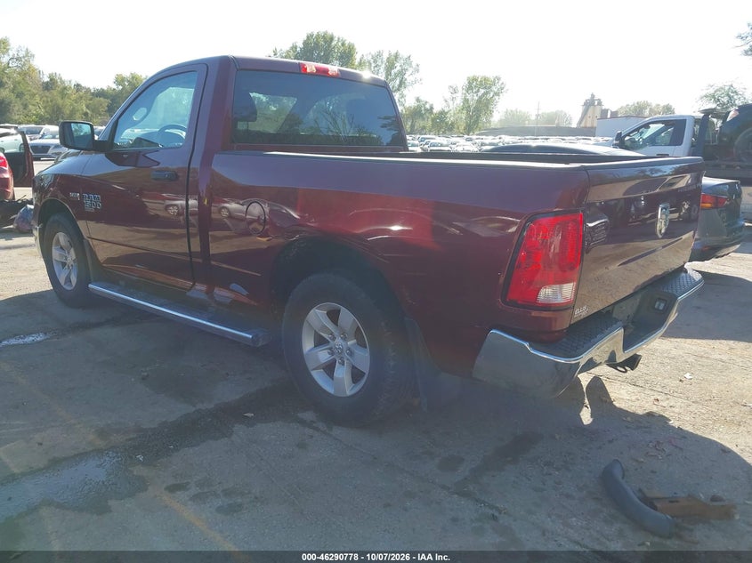 Vin: 3c6jr6at9mg552885, lot: 46790941, ram 1500 classic tradesman  4x2 6'4 box 20213