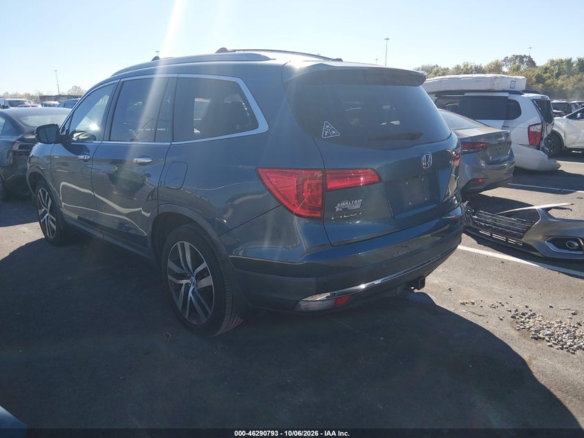 Vin: 5fnyf5h96gb008200, lot: 46790956, honda pilot touring 20163
