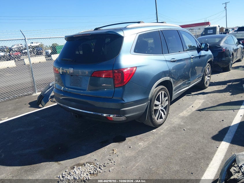 Vin: 5fnyf5h96gb008200, lot: 46790956, honda pilot touring 20164