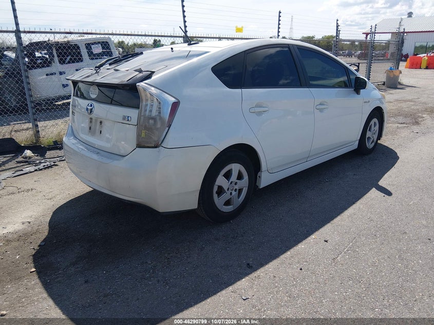 Vin: jtdkn3du5a0031187, lot: 46790962, toyota prius iv 20104