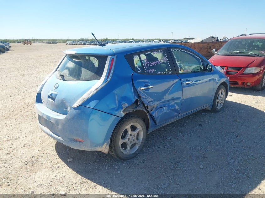 Vin: 1n4az0cp9dc412060, lot: 46790979, nissan leaf sv 20134