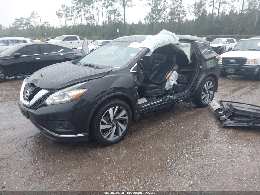 Vin: 5n1az2mh3jn171587, lot: 46791026, nissan murano platinum 20182