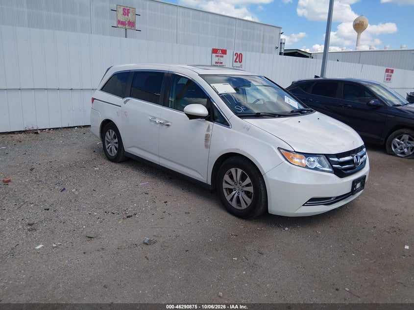 Vin: 5fnrl5h60gb037095, lot: 46791038, honda odyssey ex-l 20161