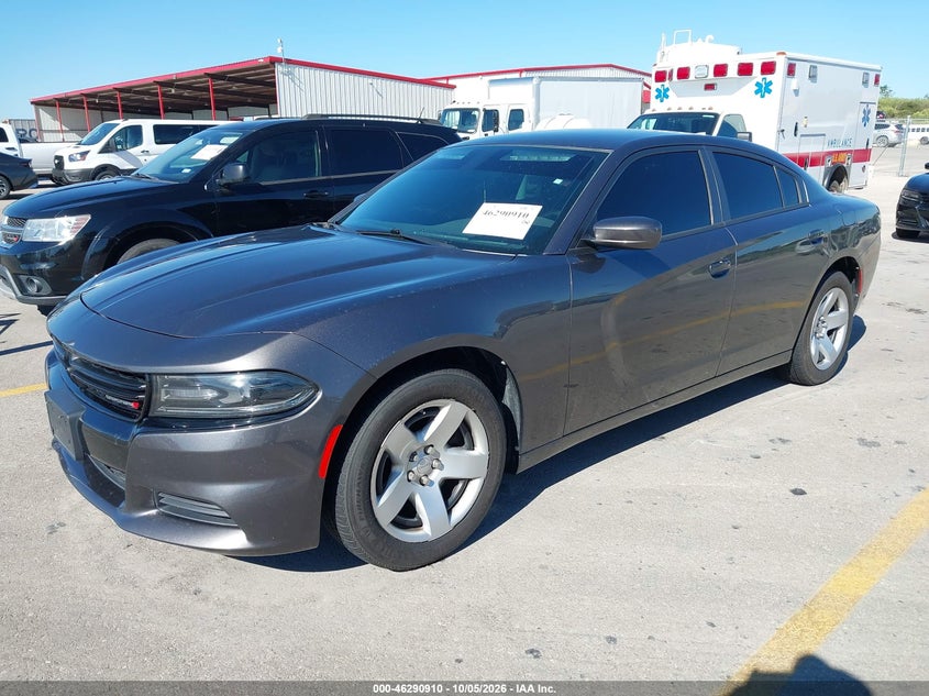Vin: 2c3cdxag6kh511673, lot: 46791073, dodge charger police rwd 20192