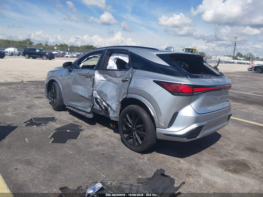 Vin: 2t2bcmea6sc020976, lot: 46791102, lexus rx 500h f sport performance 20253