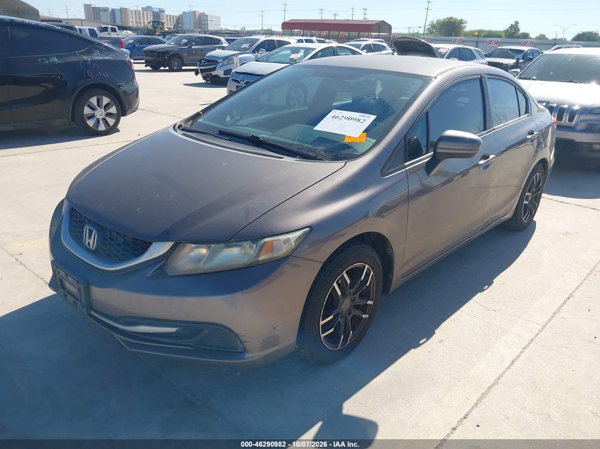 Vin: 19xfb2f58fe107395, lot: 46791145, honda civic lx 20152