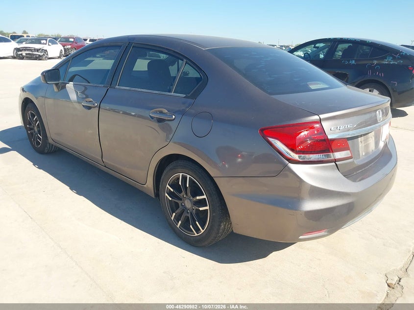 Vin: 19xfb2f58fe107395, lot: 46791145, honda civic lx 20153