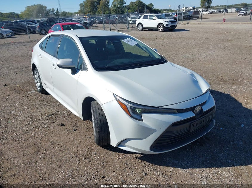 Vin: jtdbdmhe5p3001464, lot: 46791163, toyota corolla hybrid le 20231