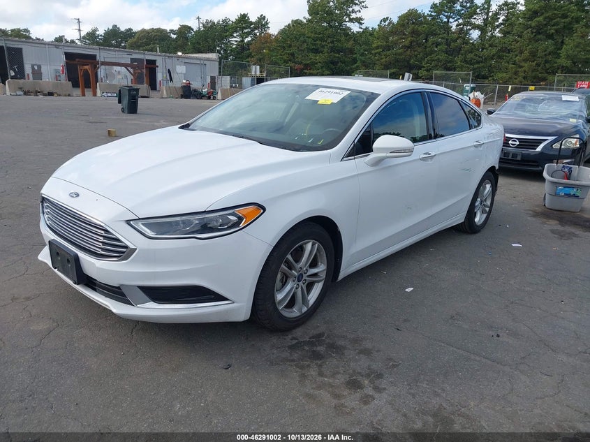 2018 Ford Fusion Se, Удар сзади, IAAI, VIN 3FA6P0HDXJR183041 — фото 2