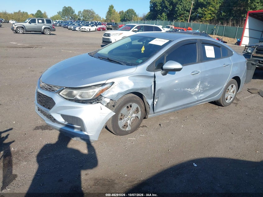 Vin: 1g1bc5sm8j7216256, lot: 46791189, chevrolet cruze ls auto 20182