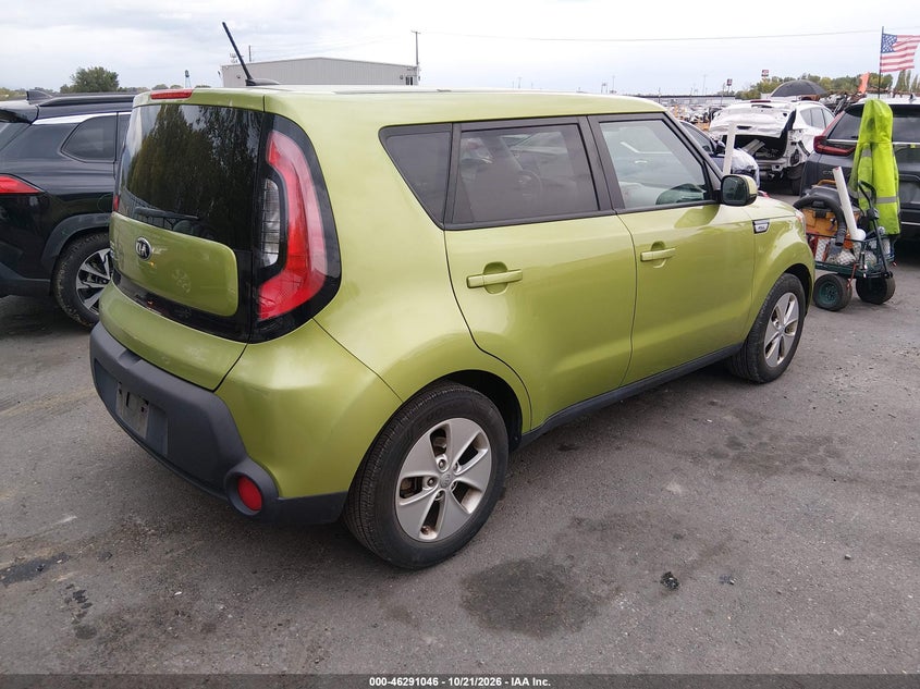 Vin: kndjn2a26g7845177, lot: 46791208, kia soul 20164