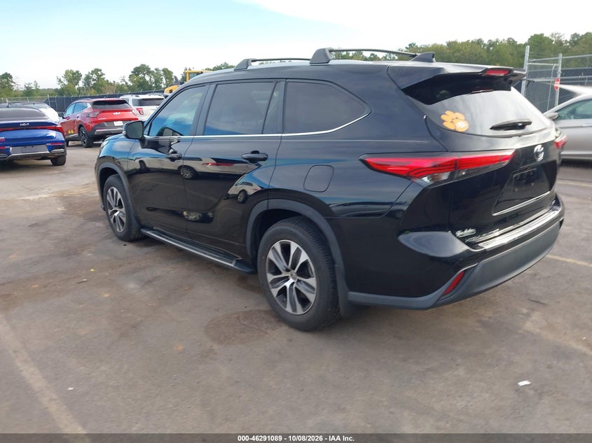 Vin: 5tdkdrahxps013898, lot: 46791252, toyota highlander xle 20233