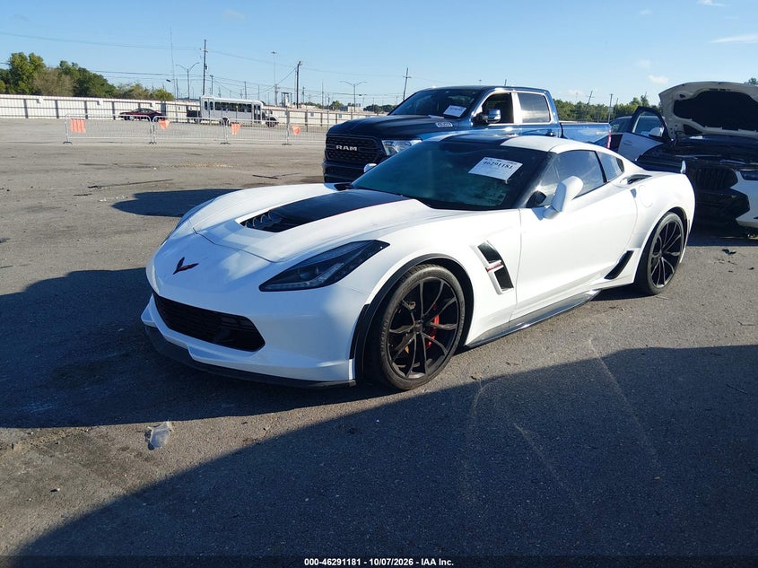 Vin: 1g1yw2d78h5119281, lot: 46791344, chevrolet corvette grand sport 20172