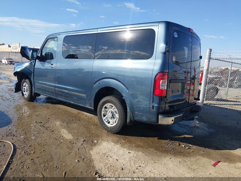 Vin: 5bzbf0aa7en161342, lot: 46791371, nissan nv passenger nv3500 hd sv v6 20143