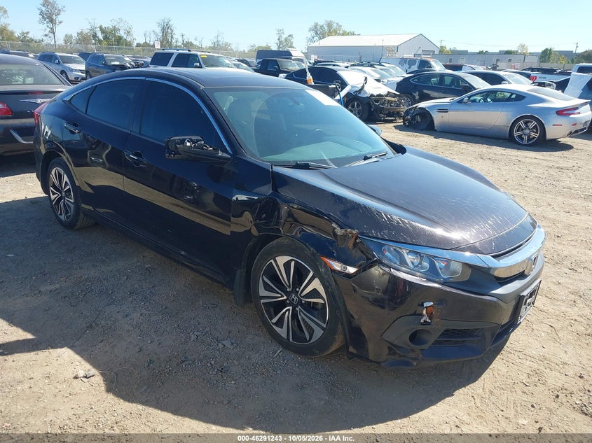 Vin: 19xfc1f75he024969, lot: 46791406, honda civic ex-l 20171