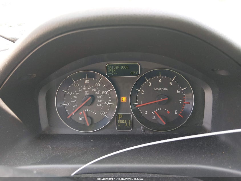 VOLVO V50 2011 VIN YV1672MW0B2628576