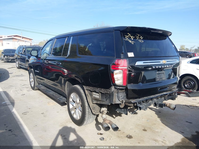 Vin: 1gnskfkd0mr278654, lot: 46791430, chevrolet suburban 4wd premier 20213