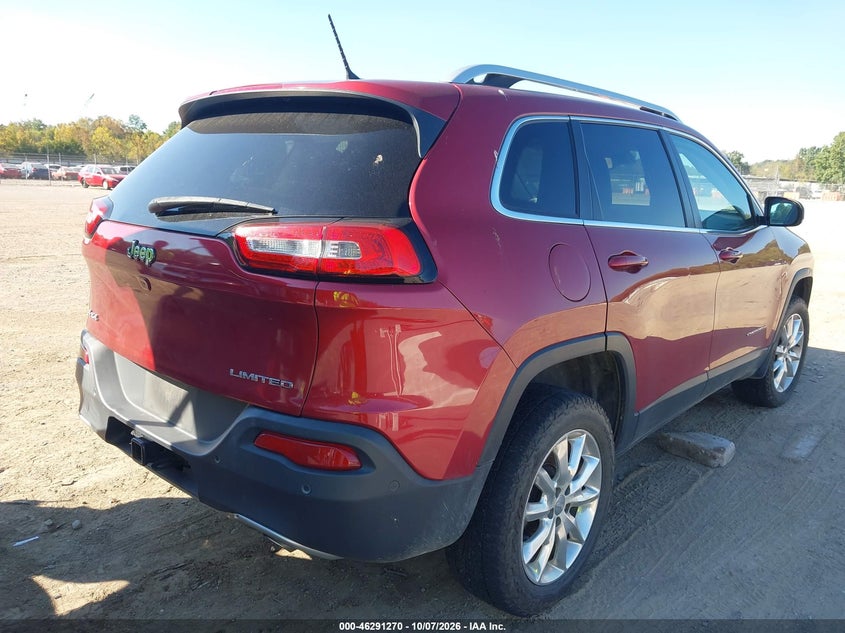Vin: 1c4pjmds5ew308865, lot: 46791433, jeep cherokee limited 20144