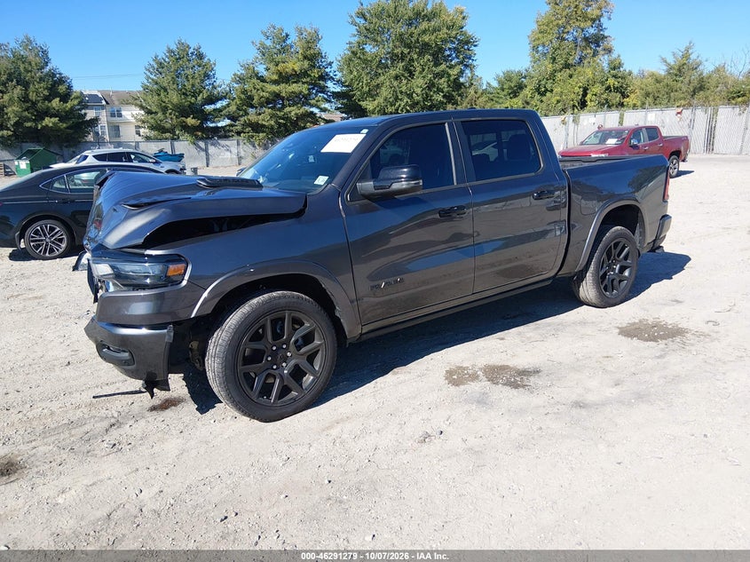 Vin: 1c6srfjp3tn154066, lot: 46791442, ram 1500 laramie  4x4 5'7 box 20262