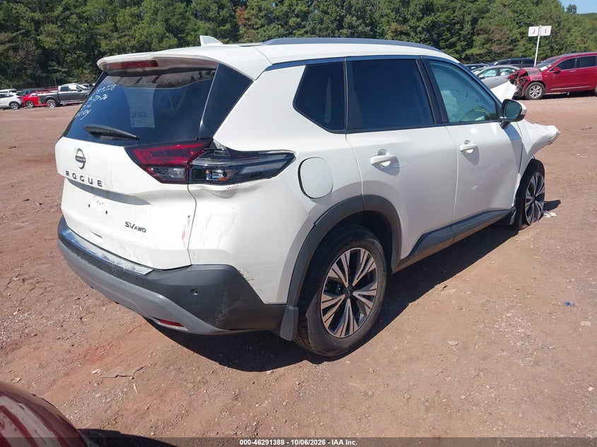 Vin: 5n1bt3bb1pc814615, lot: 46791551, nissan rogue sv intelligent awd 20234