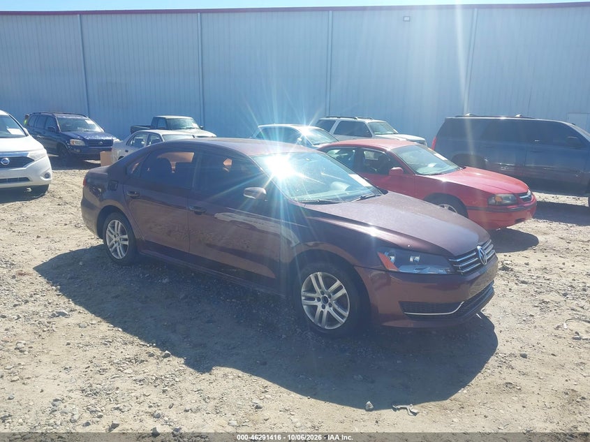 2013 VOLKSWAGEN PASSAT 2.5L S