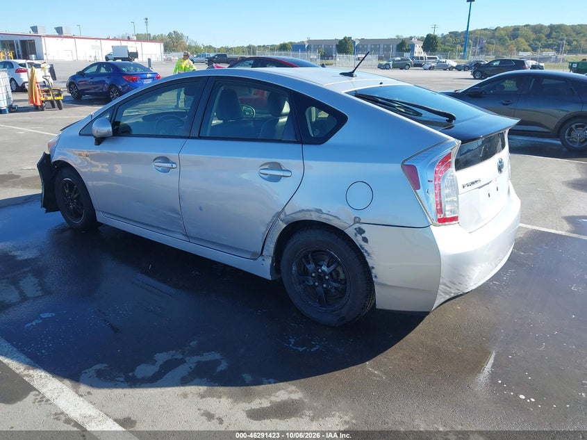 Vin: jtdkn3du1c1504290, lot: 46791586, toyota prius four 20123