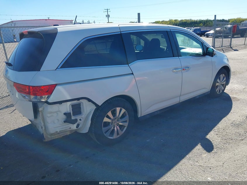 Vin: 5fnrl5h60eb117154, lot: 46791619, honda odyssey ex-l 20144
