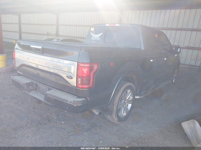 Vin: 1ftew1eg8gfa37434, lot: 46791630, ford f-150 platinum 20164