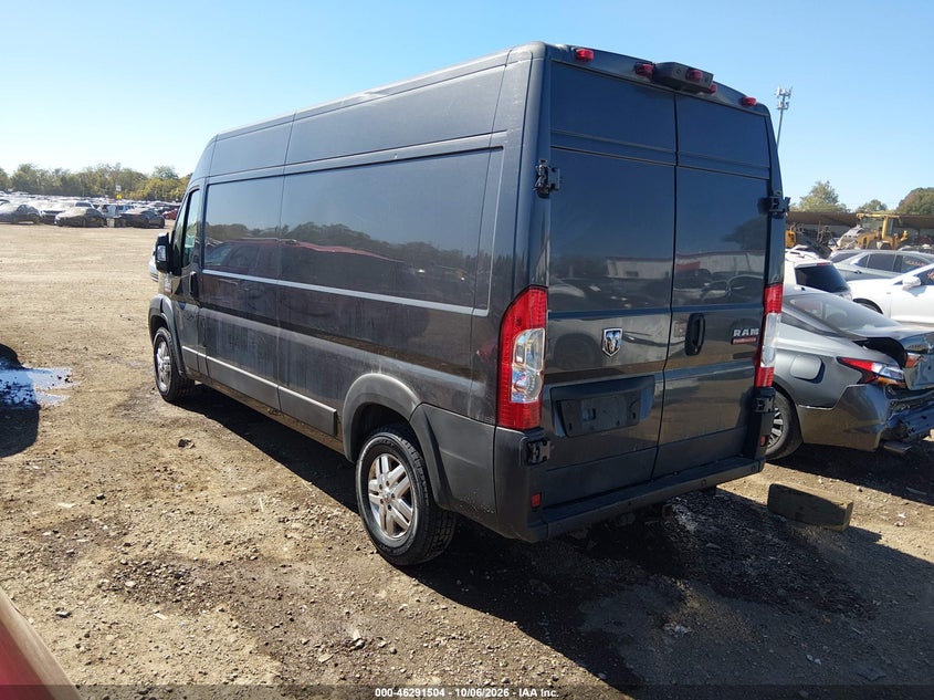 Vin: 3c6lrvdg8me508034, lot: 46791667, ram promaster 2500 high roof 159 wb 20213