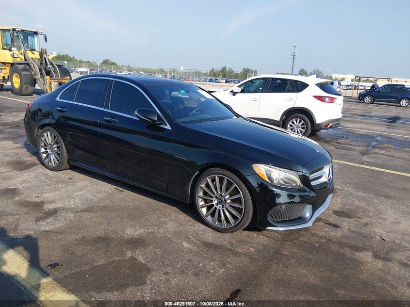 Vin: 55swf4jb6ju276023, lot: 46791770, mercedes-benz c 300 20181