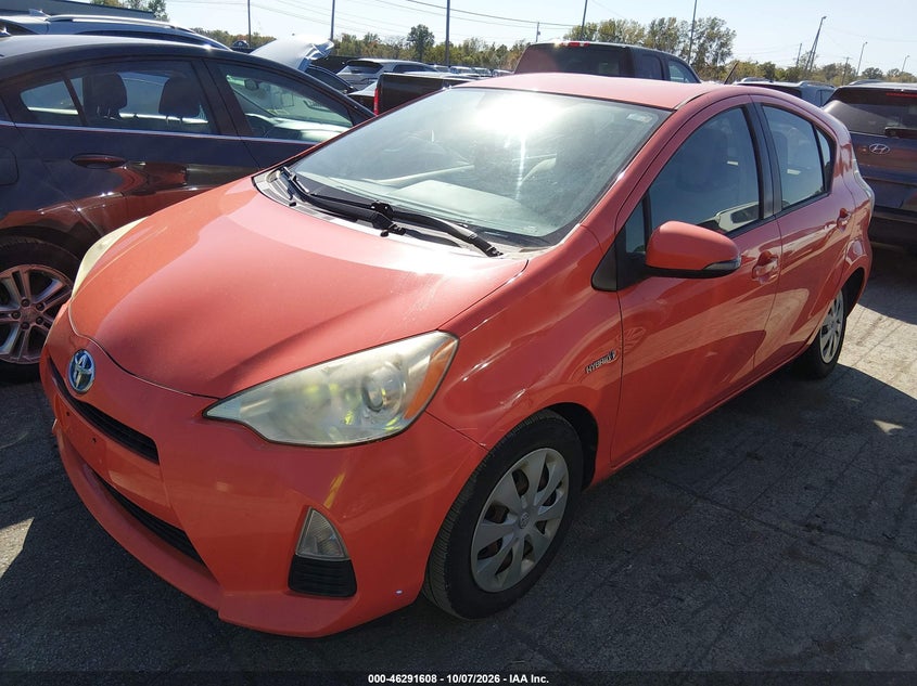 2013 Toyota Prius C One, Left Rear, IAAI, VIN JTDKDTB3XD1056341 — photo 2