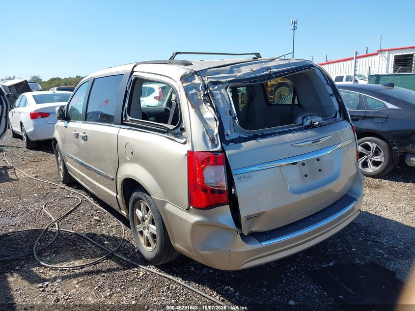 Vin: 2c4rc1bg7cr286972, lot: 46791806, chrysler town & country touring 20123