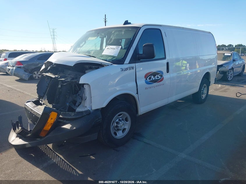2024 Chevrolet Express G2500, Неизвестно, IAAI, VIN 1GCWGAFP2R1254333 — фото 2