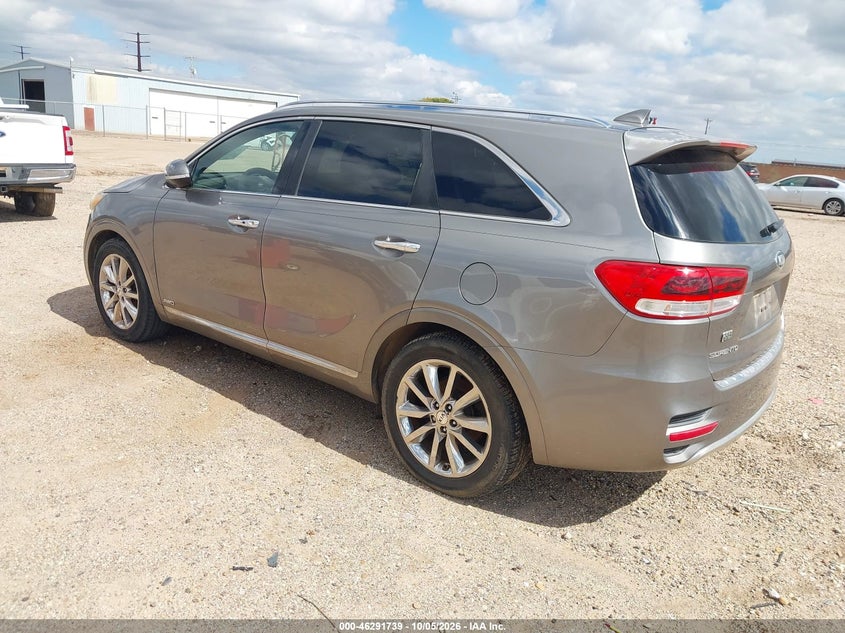 Vin: 5xypkda52gg075796, lot: 46791902, kia sorento 3.3l sxl 20163