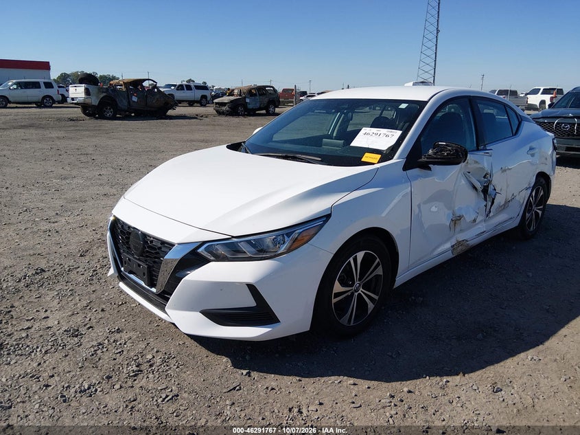 Vin: 3n1ab8cv4ny292725, lot: 46791931, nissan sentra sv xtronic cvt 20222