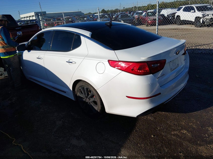 Vin: 5xxgr4a68fg490726, lot: 46791947, kia optima sxl turbo 20153