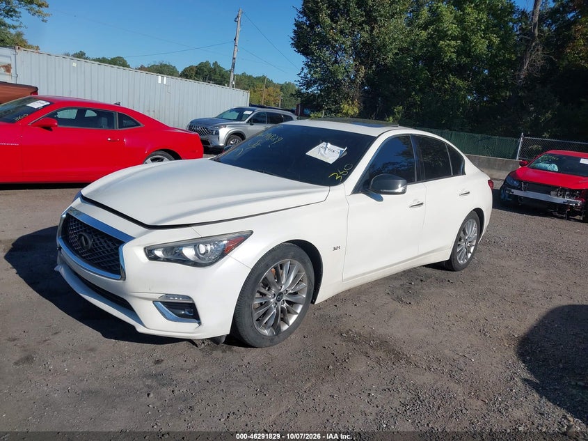 Vin: jn1ev7ar0lm251954, lot: 46791992, infiniti q50 luxe awd 20202