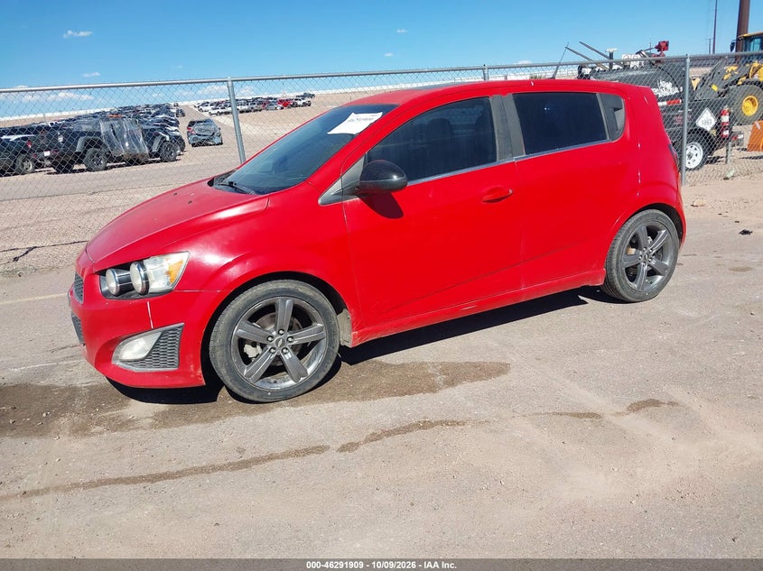 Vin: 1g1jg6sb8d4228546, lot: 46792072, chevrolet sonic rs auto 20132