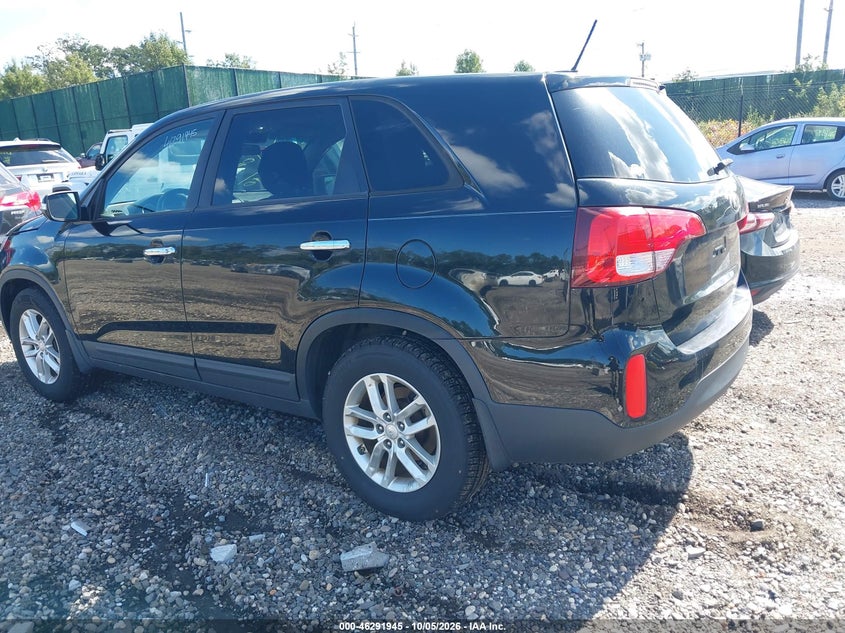 Vin: 5xykt3a62fg628391, lot: 46792108, kia sorento lx 20153
