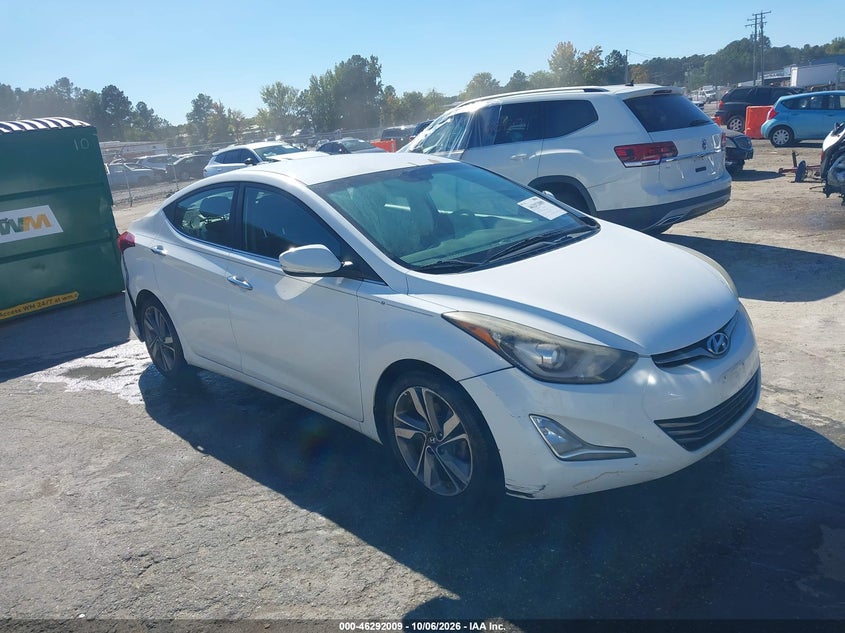 Vin: 5npdh4ae3eh495221, lot: 46792172, hyundai elantra limited 20141